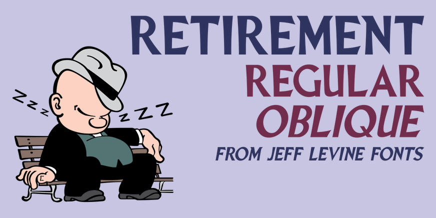 Retirement Font Poster #1