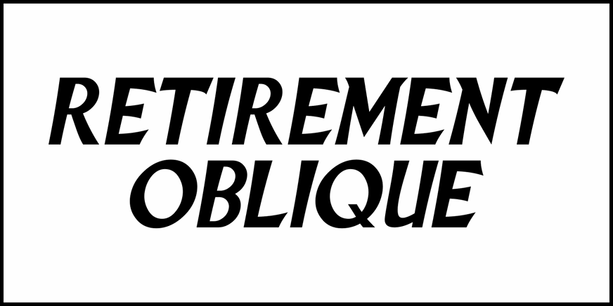 Retirement Font Poster #4