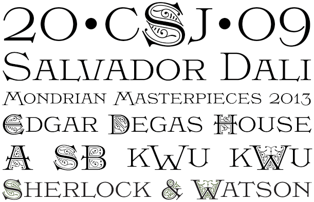 MFC Damask Font Poster #1