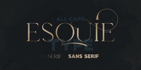Esquie Type Font Poster
