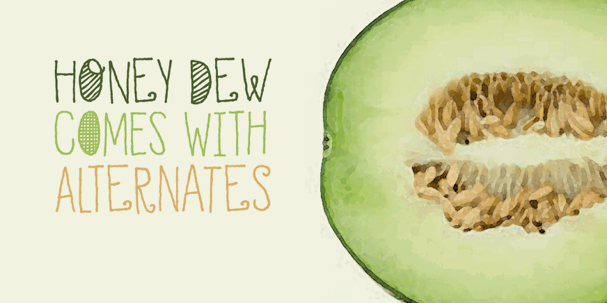 Honey Dew Font Poster #2