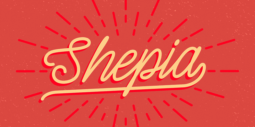 Shepia Font Poster #1