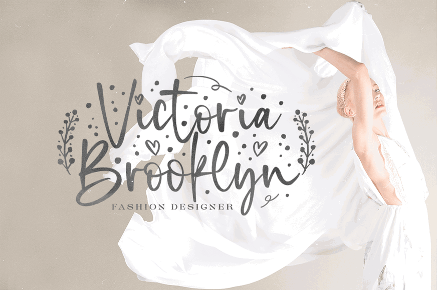 Beautiful Moonlight Font Poster #17