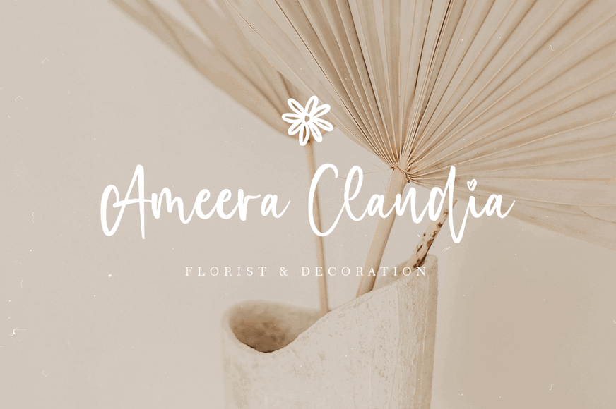 Beautiful Moonlight Font Poster #2