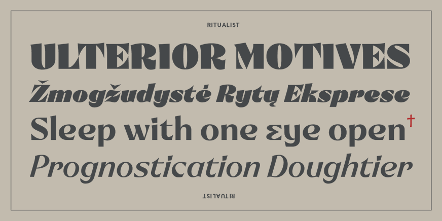 Ritualist ExtraBold Pair Font Poster #2