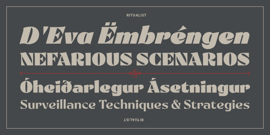 Ritualist ExtraBold Pair Font Poster #3