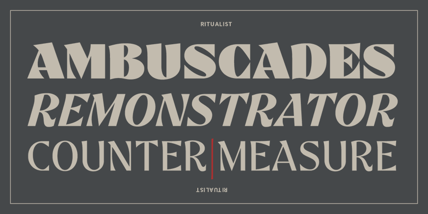Ritualist ExtraBold Pair Font Poster #5