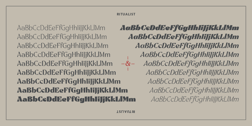 Ritualist ExtraBold Pair Font Poster #6
