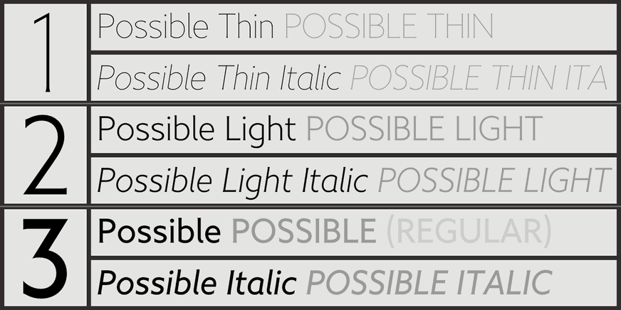 Possible Font Poster #4