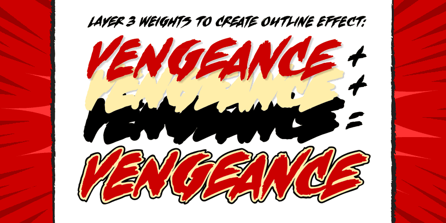 Vengeance is Mine Font Poster #3