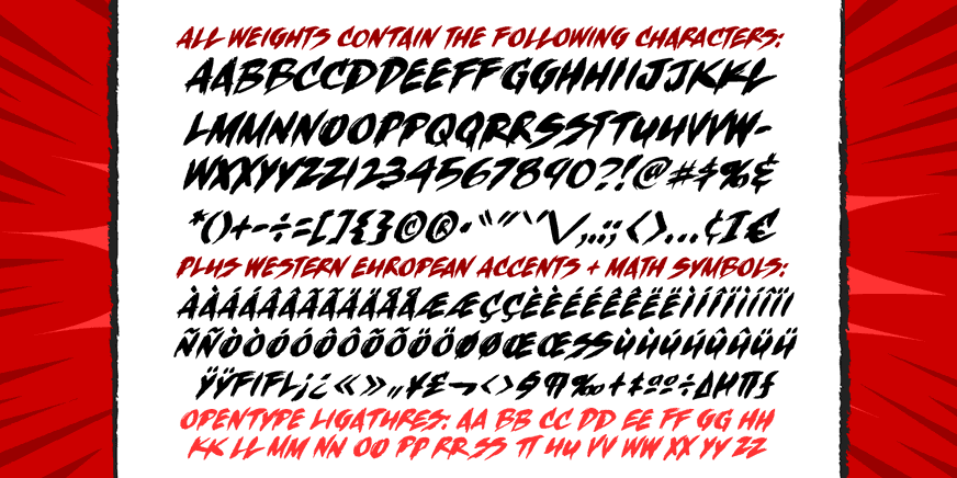 Vengeance is Mine Font Poster #4
