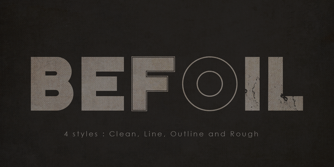 BEFOIL Font Poster