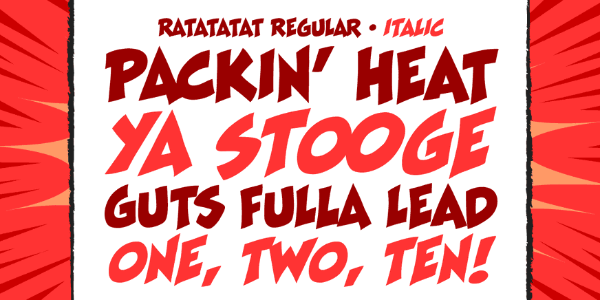 Ratatatat Font Poster #3