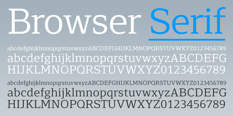 Browser Serif Poster