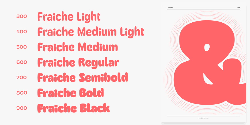 Fraiche Font Poster #10