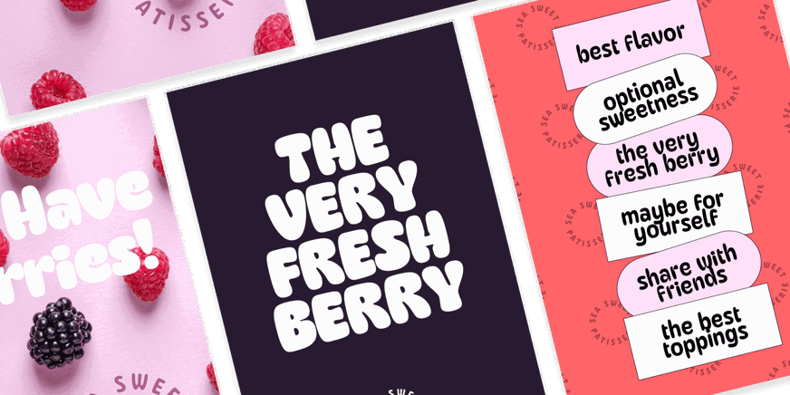 Fraiche Font Poster #15