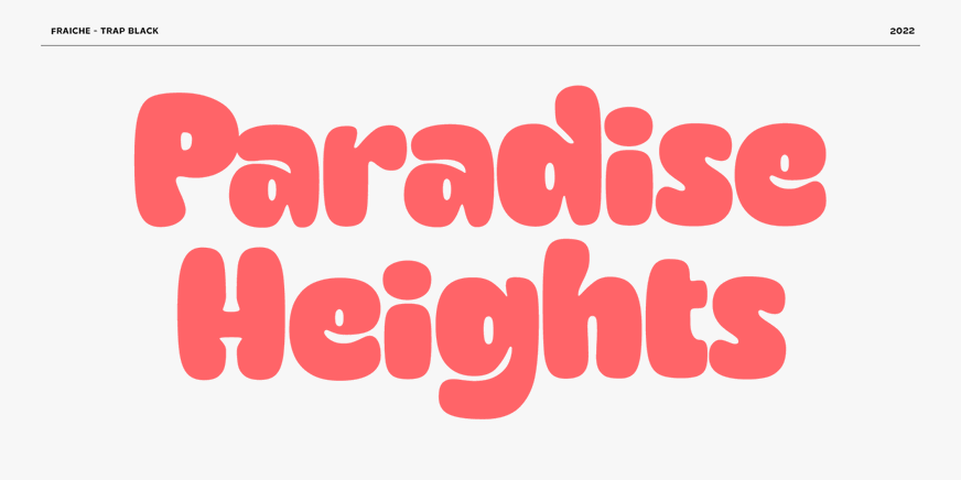 Fraiche Font Poster #2