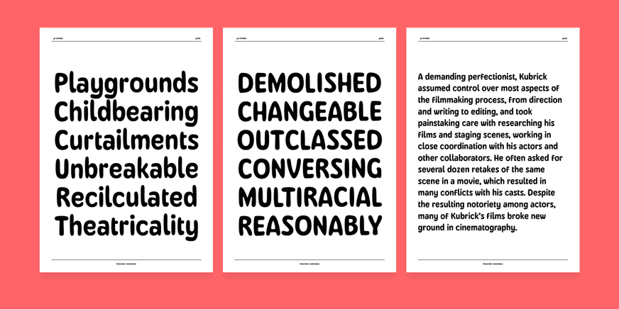 Fraiche Font Poster #4