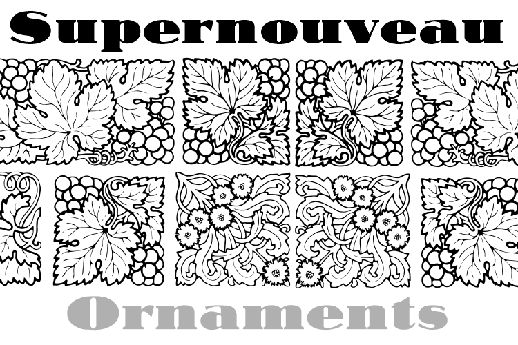 Supernouveau Font Poster #3