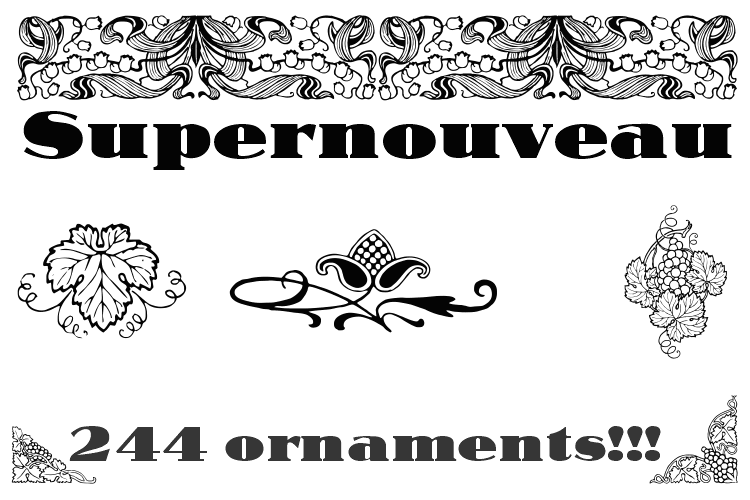 Supernouveau Font Poster #6