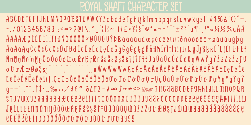 Royal Shaft Font Poster #6