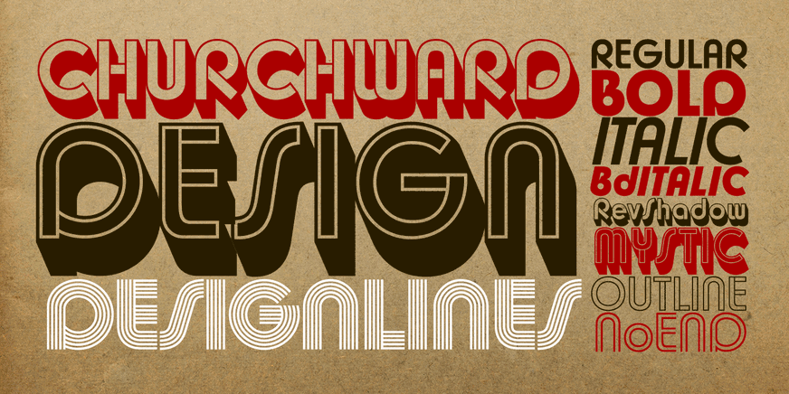 Churchward Design Font Poster #1