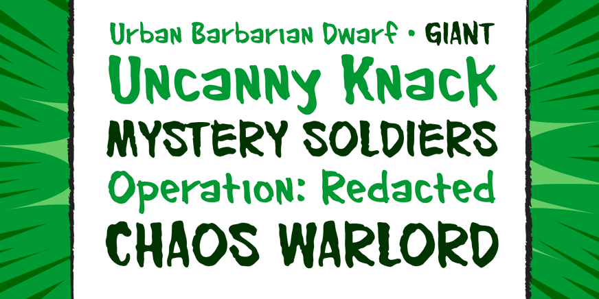 Urban Barbarian Font Poster #2