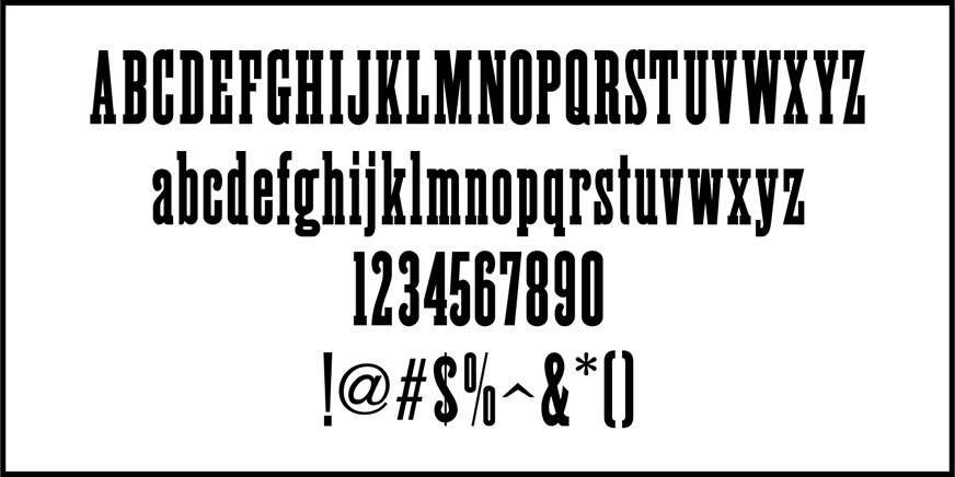 General Merchandise Font Poster #3