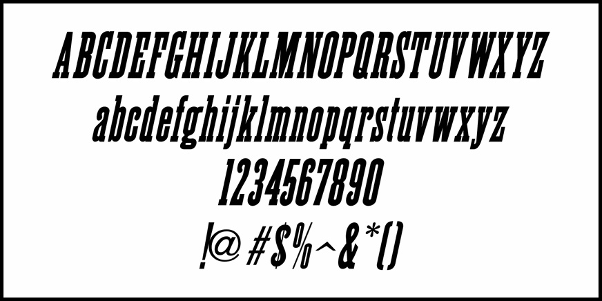 General Merchandise Font Poster #5