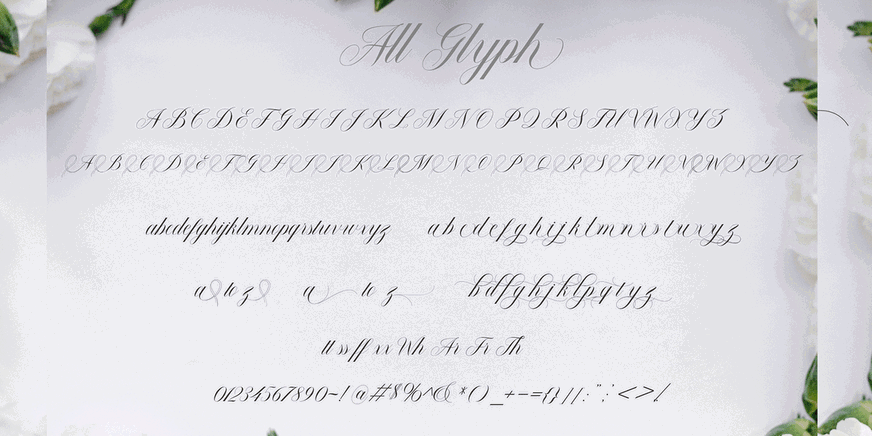 Malvina Font Poster #7